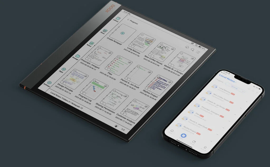 Boox Note Air 3 C - cloud sync function