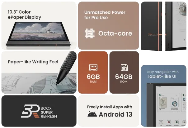 BOOX NOTE AIR 4 C E-INKタブレット　android（美品） カラーEInk搭載「BOOX Note Air4 C」レビュー。電子書籍愛好家の