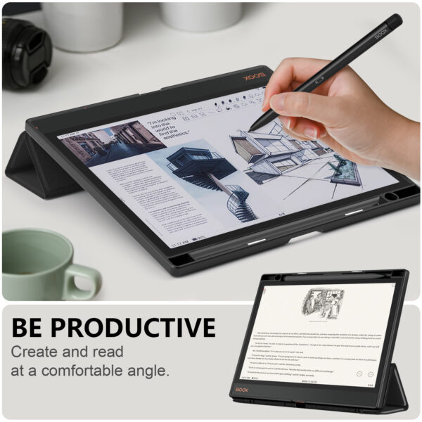 Einktab Cover Case for BOOX Note Air 4C/Air3/Air 3C (Built-In Pen Holder)