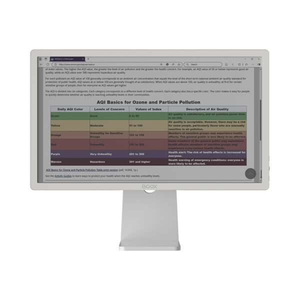 Einktab BOOX Mira Pro 25.3″ (Color Version) Canada