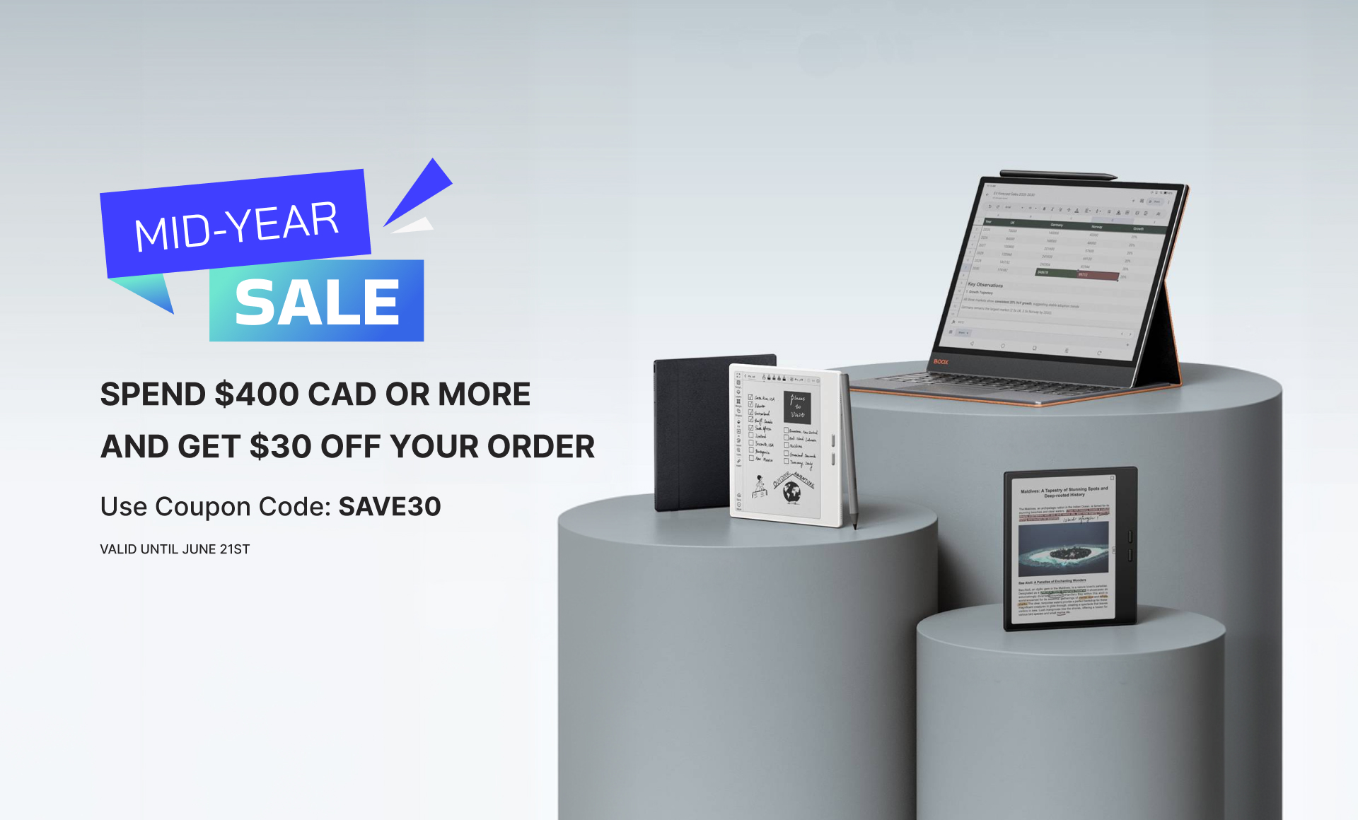 EINKTAB BOOX POCKETBOOK Dasung Sale in Canada